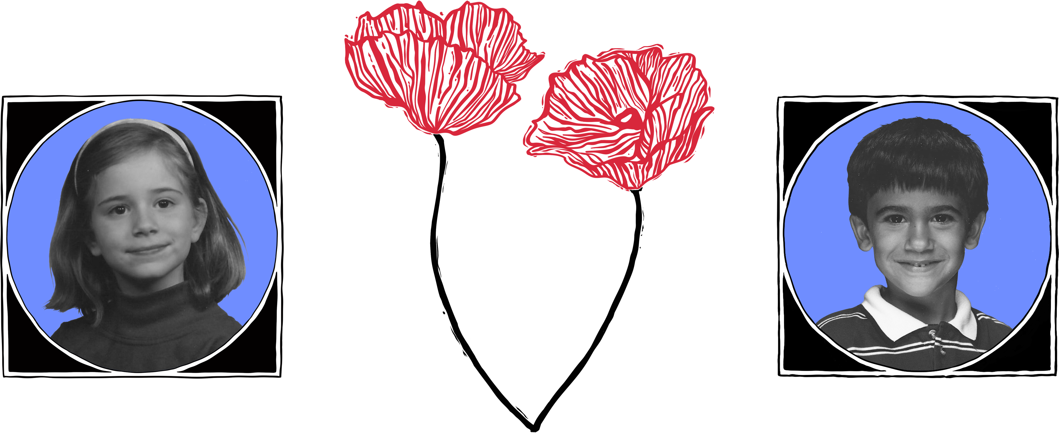Karen and J.R. and flower